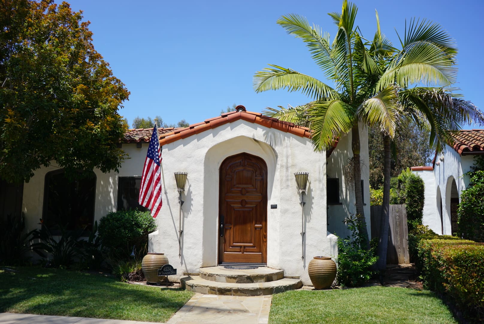 one story san diego ranch home exterior
